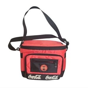 Vintage Coca-Cola Red Soft Insulated Cooler Bag with Shoulder Strap
